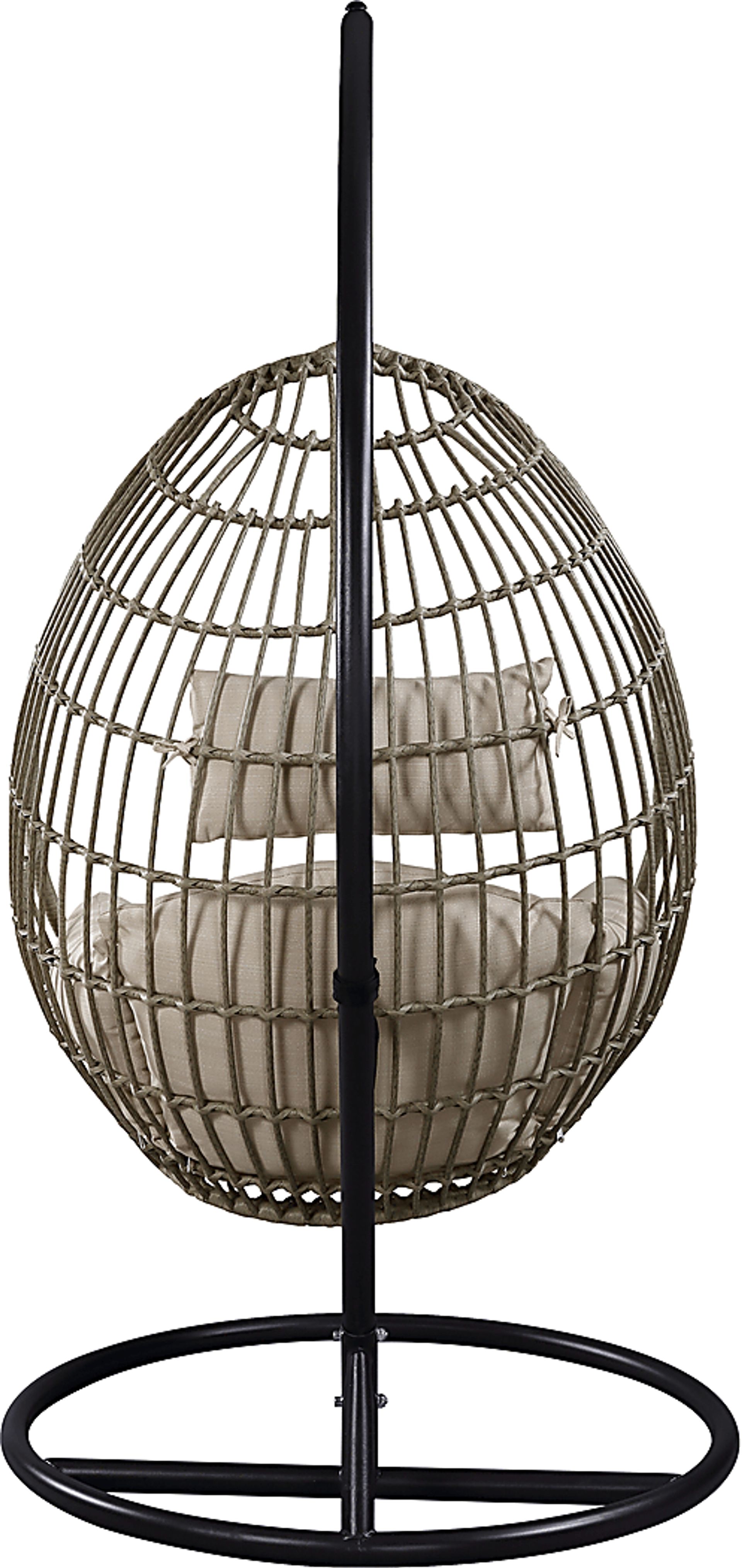 Outdoor Astani Beige Hanging Chair - Image 4