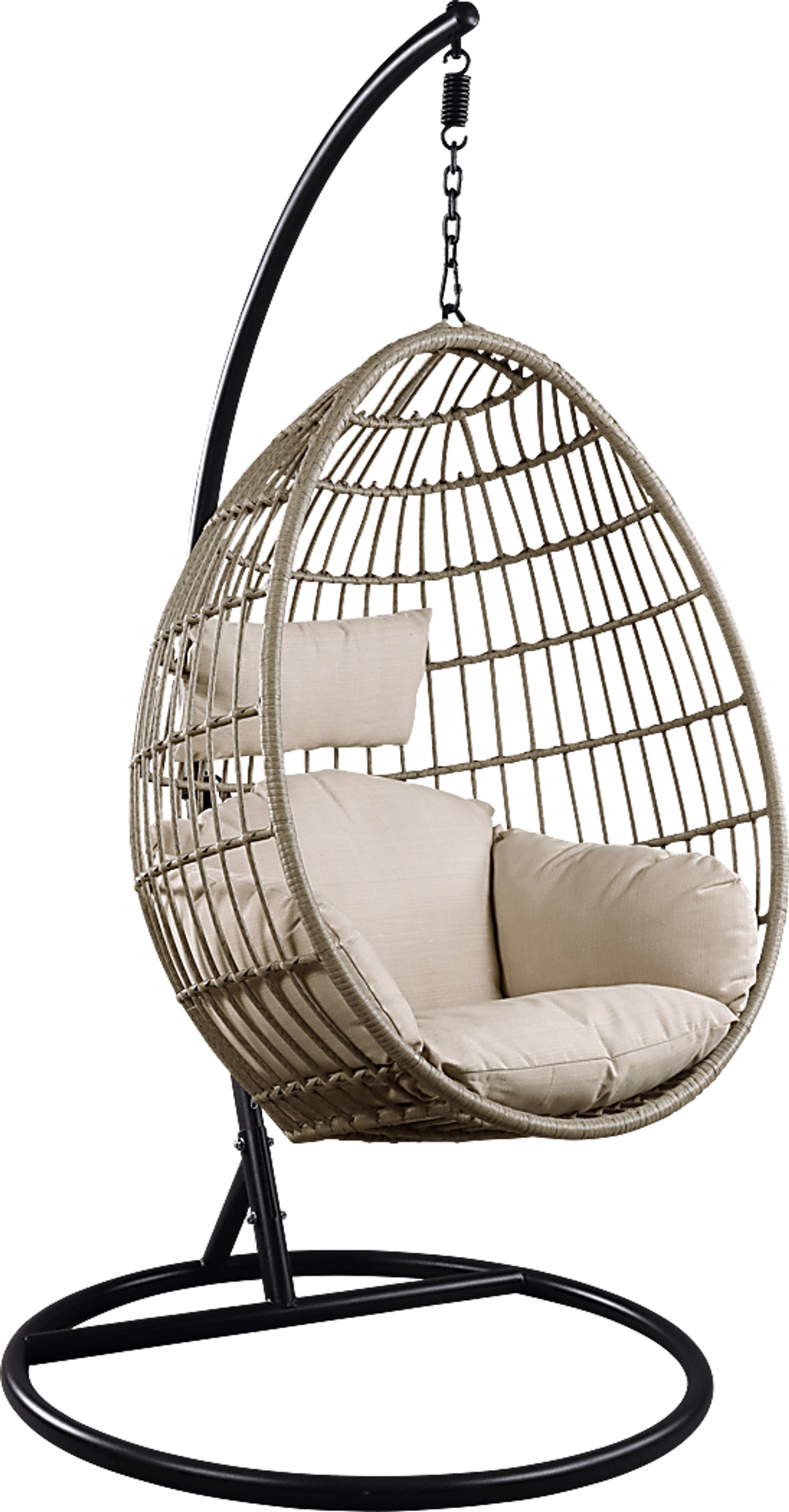 Outdoor Astani Beige Hanging Chair - Image 1