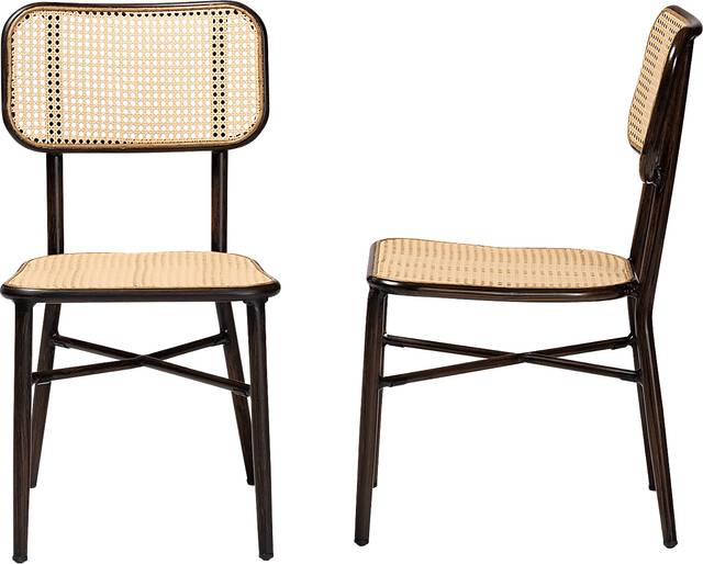 Outdoor Atniael Brown Side Chair, Set of 2 - Thumbnail - Image 5