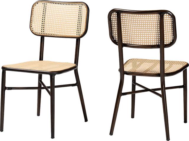Outdoor Atniael Brown Side Chair, Set of 2 - Thumbnail - Image 1