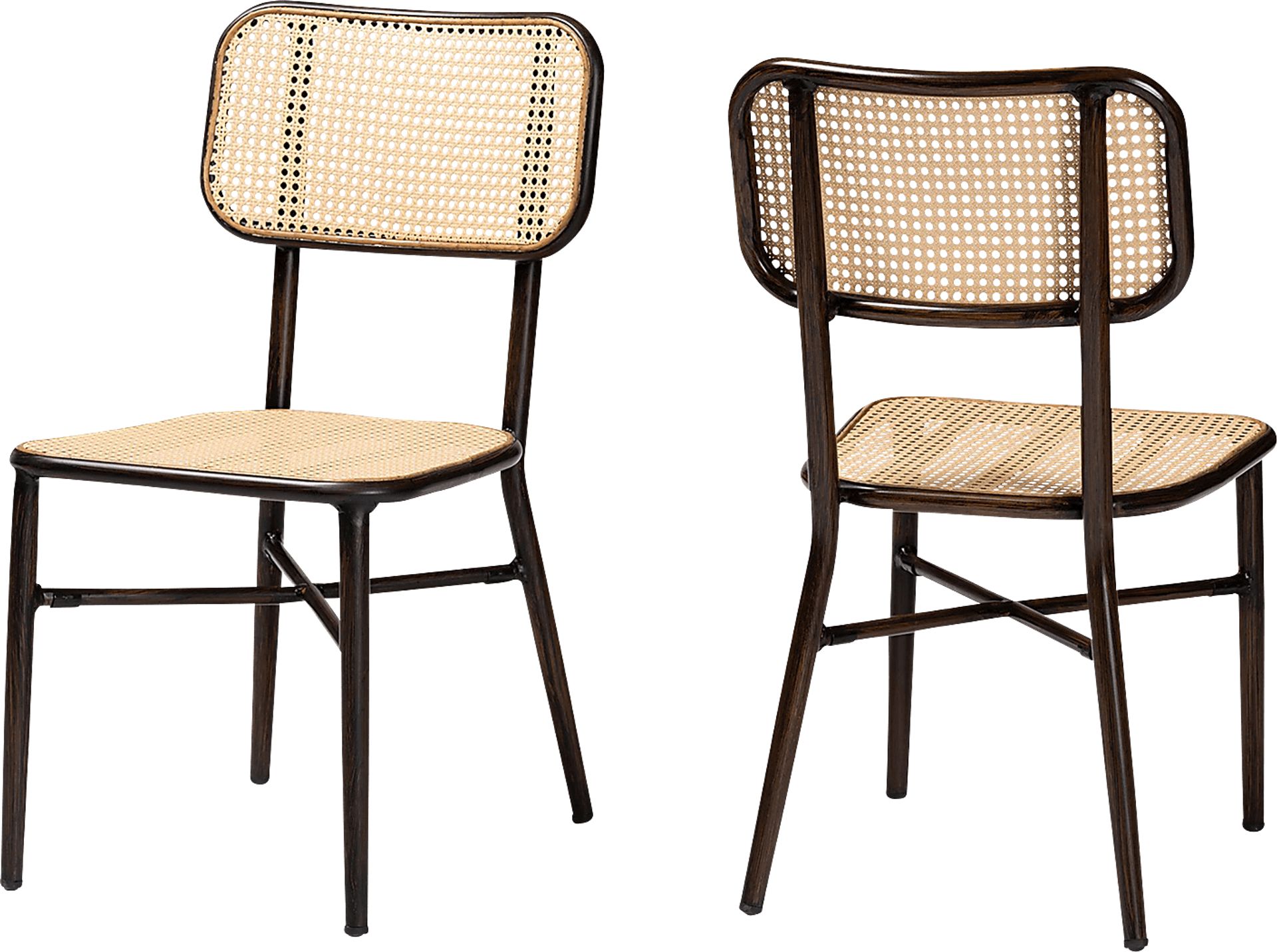 Outdoor Atniael Brown Side Chair, Set of 2 - Image 1