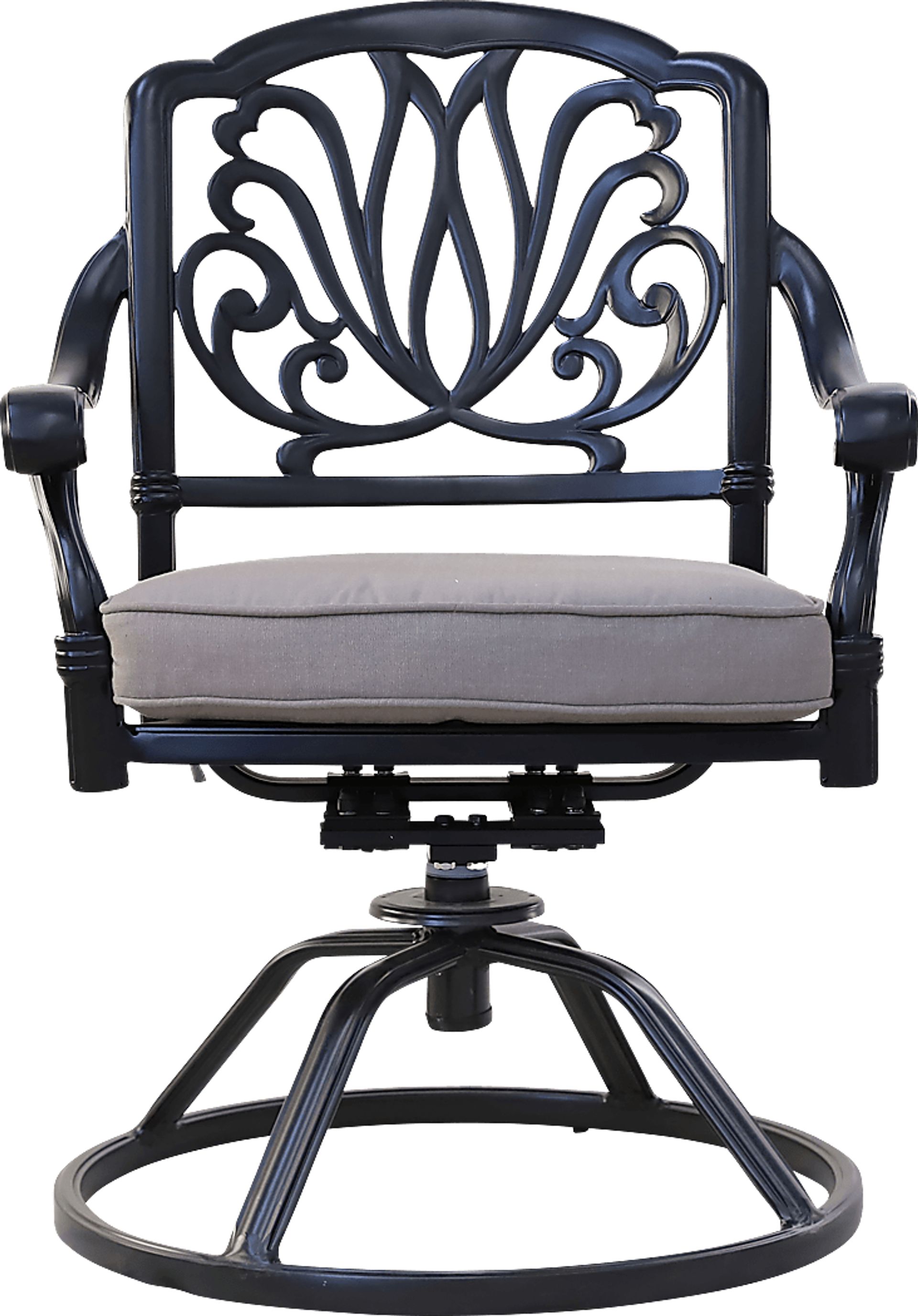 Outdoor Aurorette II Beige Swivel Side Chair, Set of 2 - Image 2