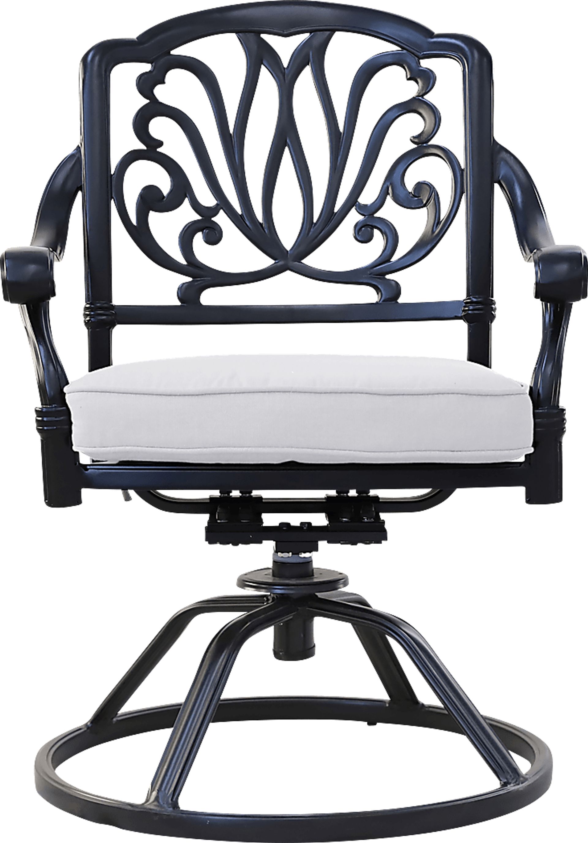 Outdoor Aurorette II Gray Swivel Side Chair, Set of 2 - Image 2