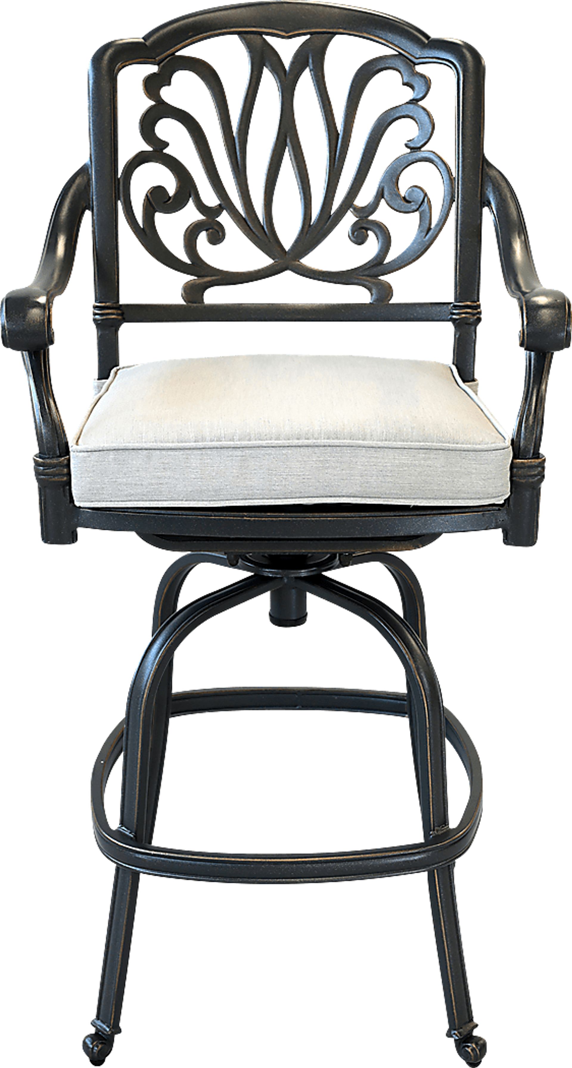 Outdoor Aurorette III Gray Barstool, Set of 2 - Image 2