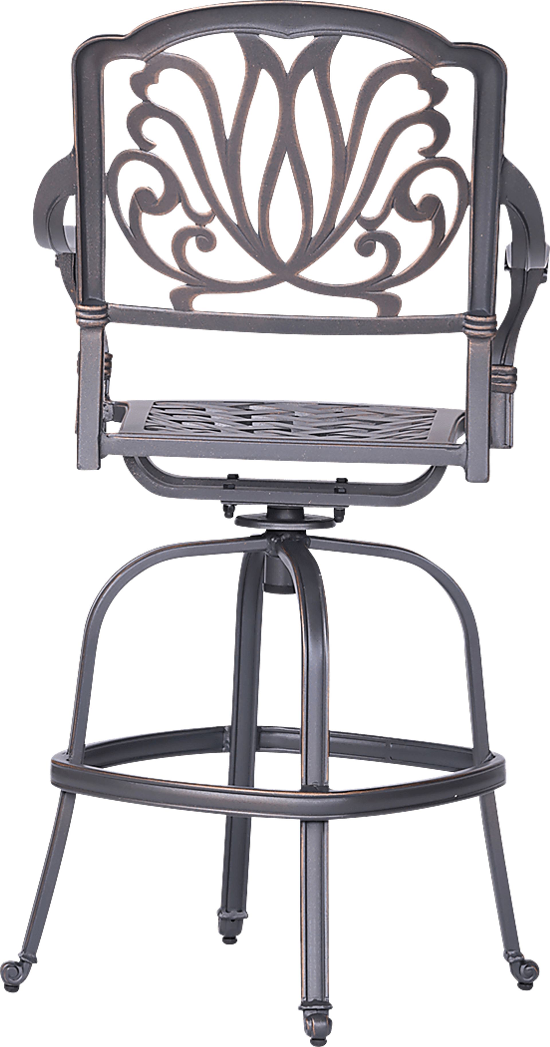 Outdoor Aurorette III Gray Barstool, Set of 2 - Image 3