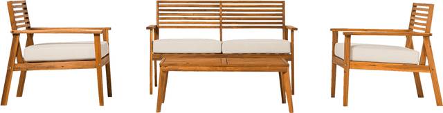 Outdoor Baypool Brown 4pc Chat Set - Thumbnail - Image 1