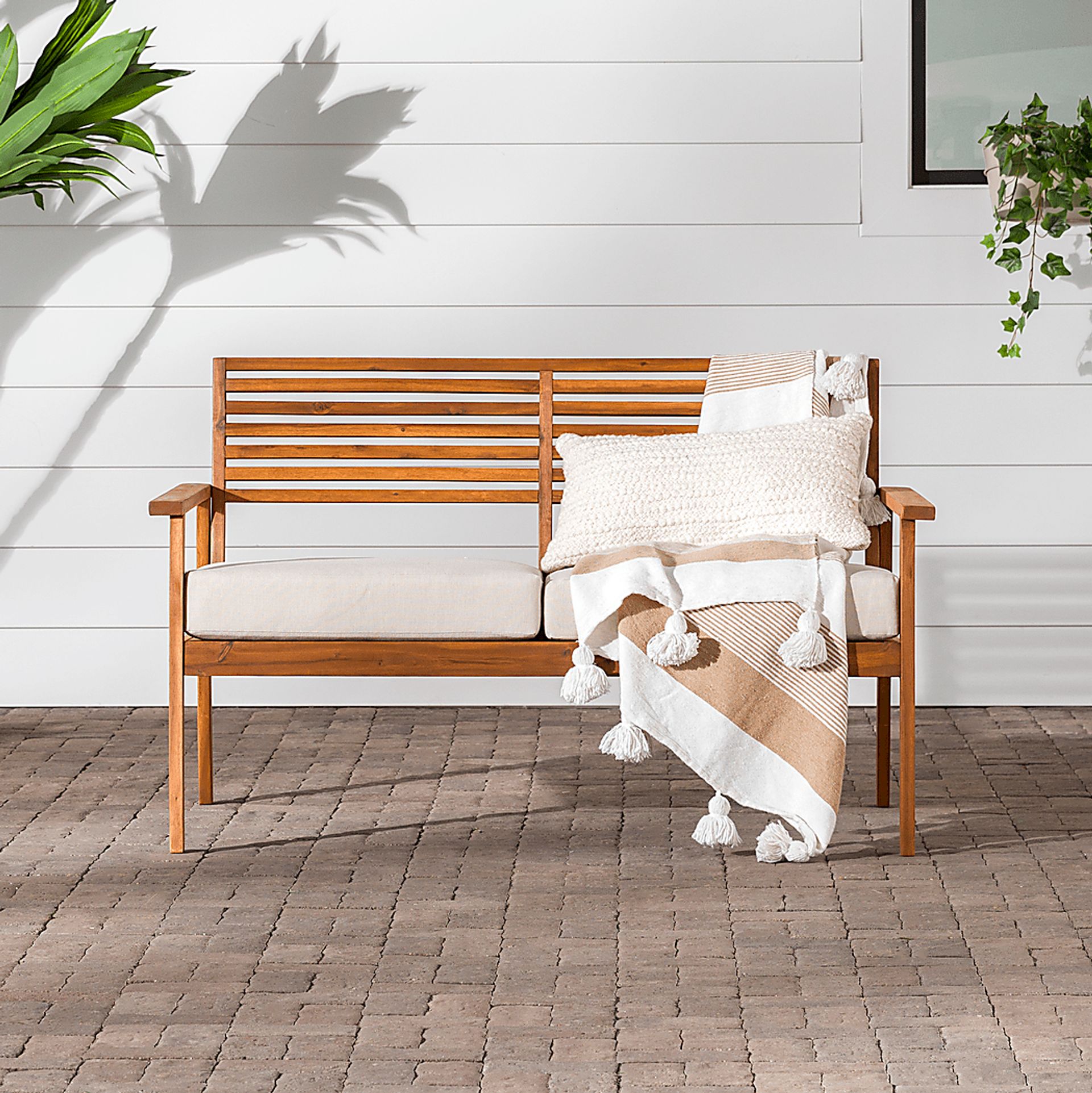 Outdoor Baypool Brown Loveseat - Image 2