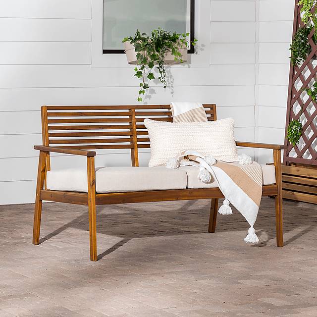 Outdoor Baypool Brown Loveseat - Thumbnail - Image 4