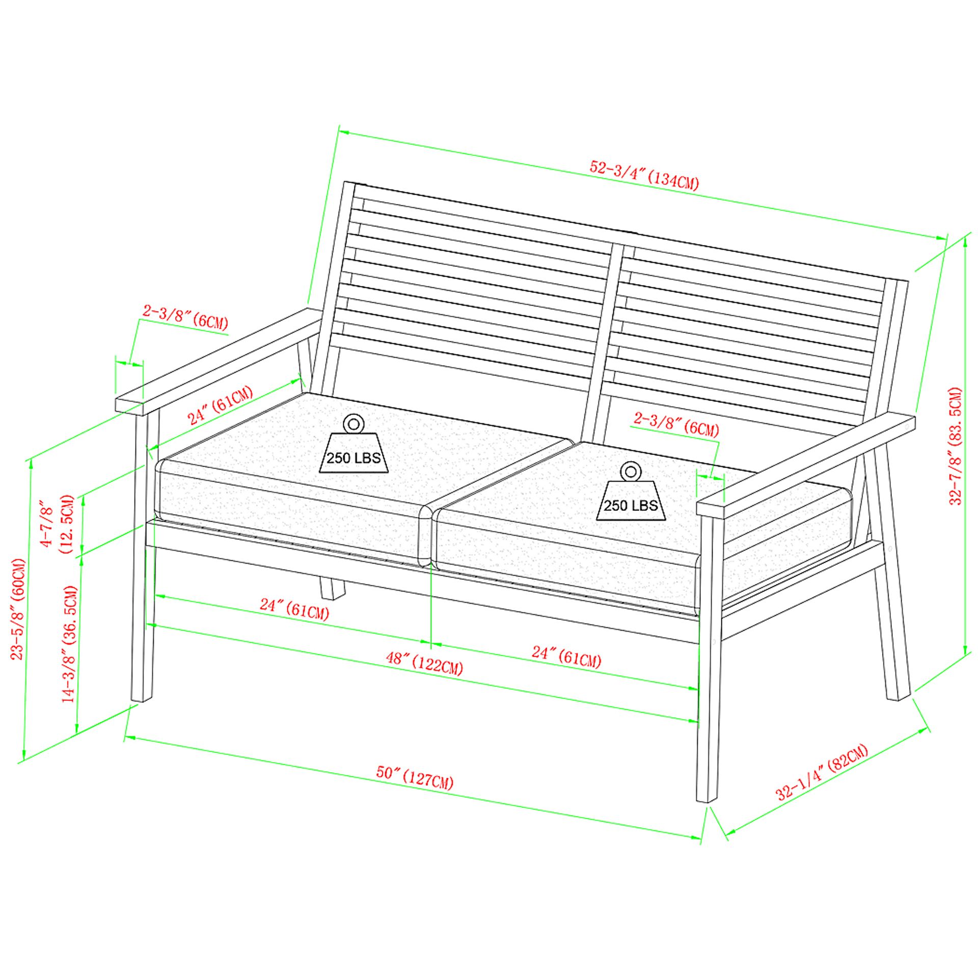 Outdoor Baypool Brown Loveseat - Image 7