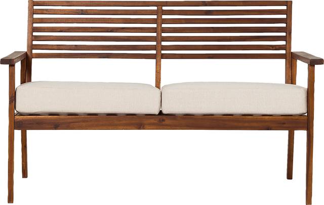 Outdoor Baypool Brown Loveseat - Thumbnail - Image 1