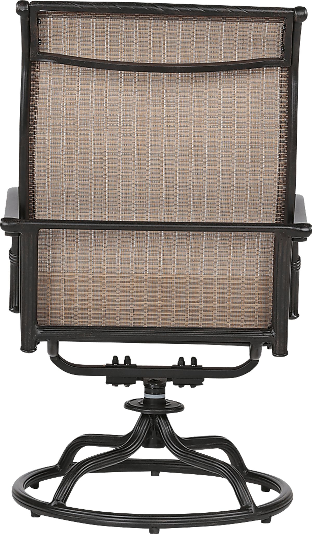 Berlioz Bronze Metal Brown Aluminum,Polyester Fabric Outdoor Rocker Set ...