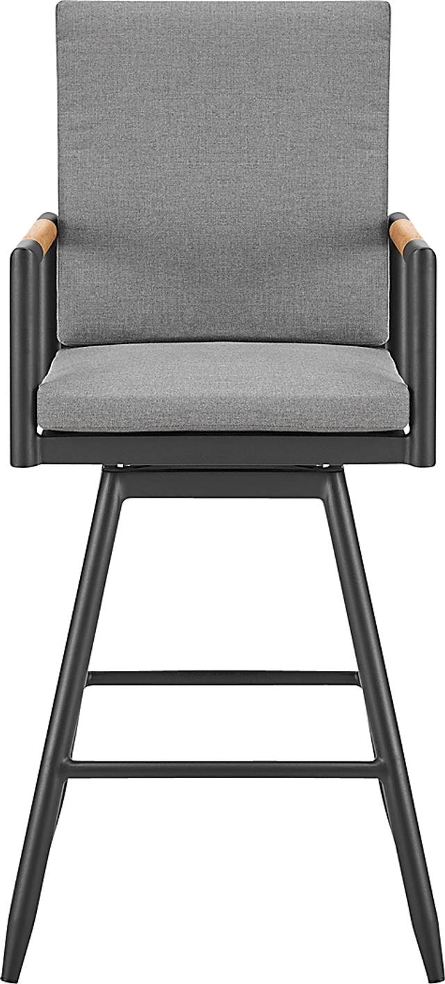 Outdoor Berrycords I Dark Gray and Black Barstool - Thumbnail - Image 4