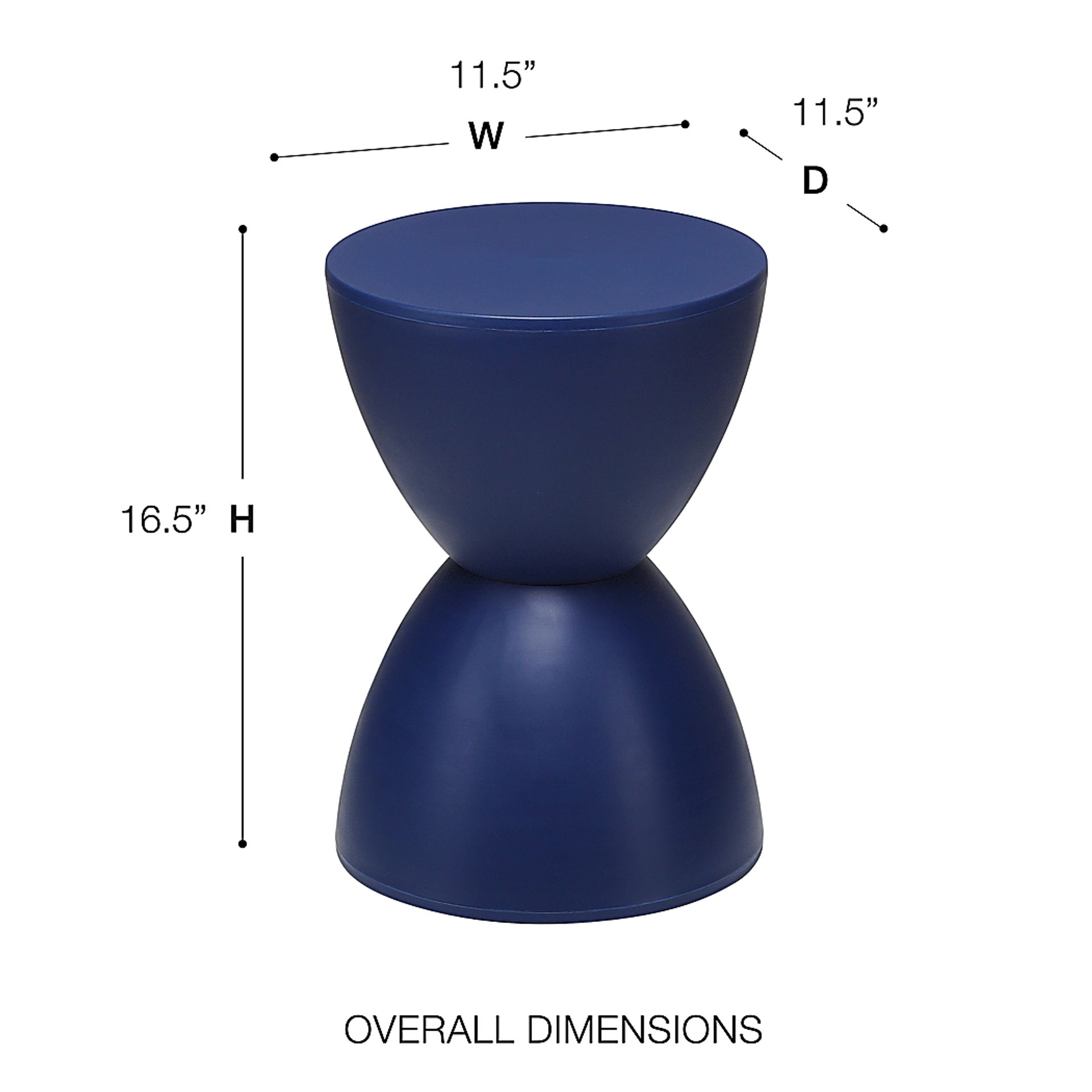 Outdoor Betawater Blue Stool - Image 4