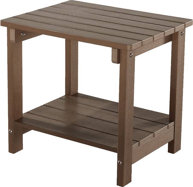 Outdoor Birchmount Brown End Table - Thumbnail - Image 1