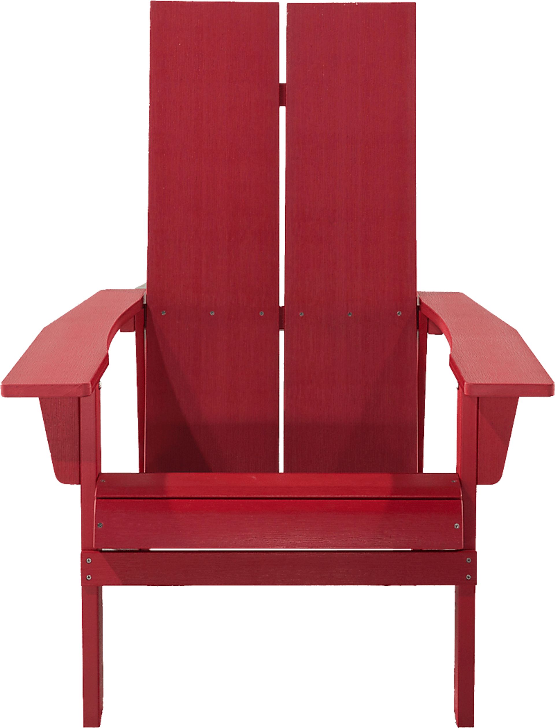 Outdoor Birchmount Red Adirondack Chair - Image 2