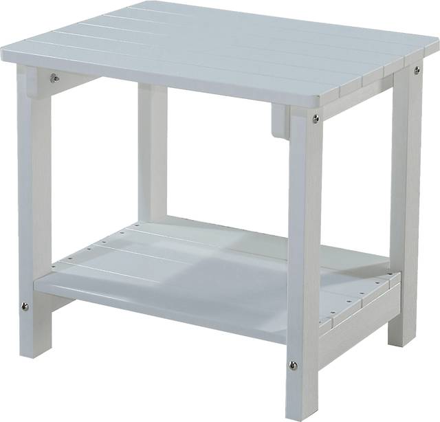 Outdoor Birchmount White End Table - Thumbnail - Image 1
