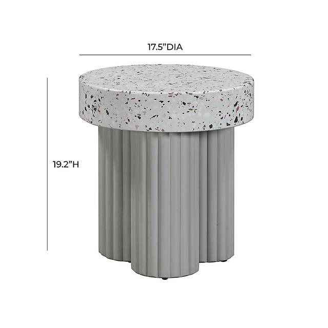 Outdoor Blakekey Gray End Table - Thumbnail - Image 7