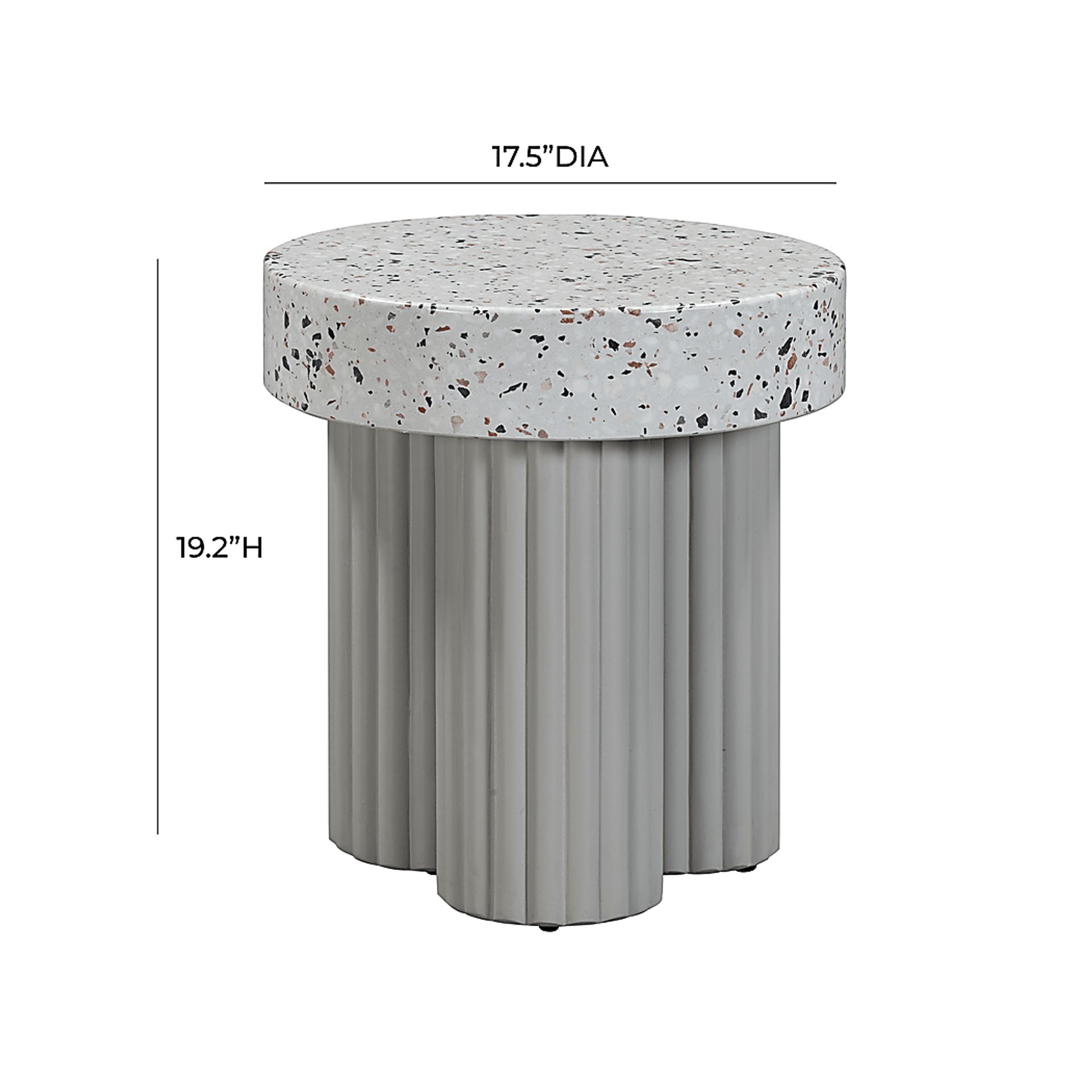 Outdoor Blakekey Gray End Table - Image 7