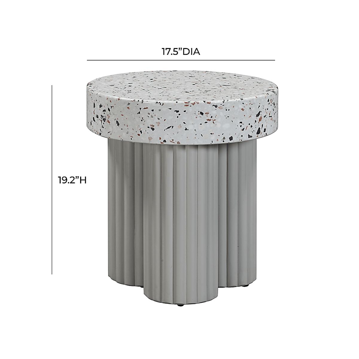 Blakekey Gray Outdoor End Table | Rooms to Go