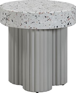 Outdoor Blakekey Gray End Table