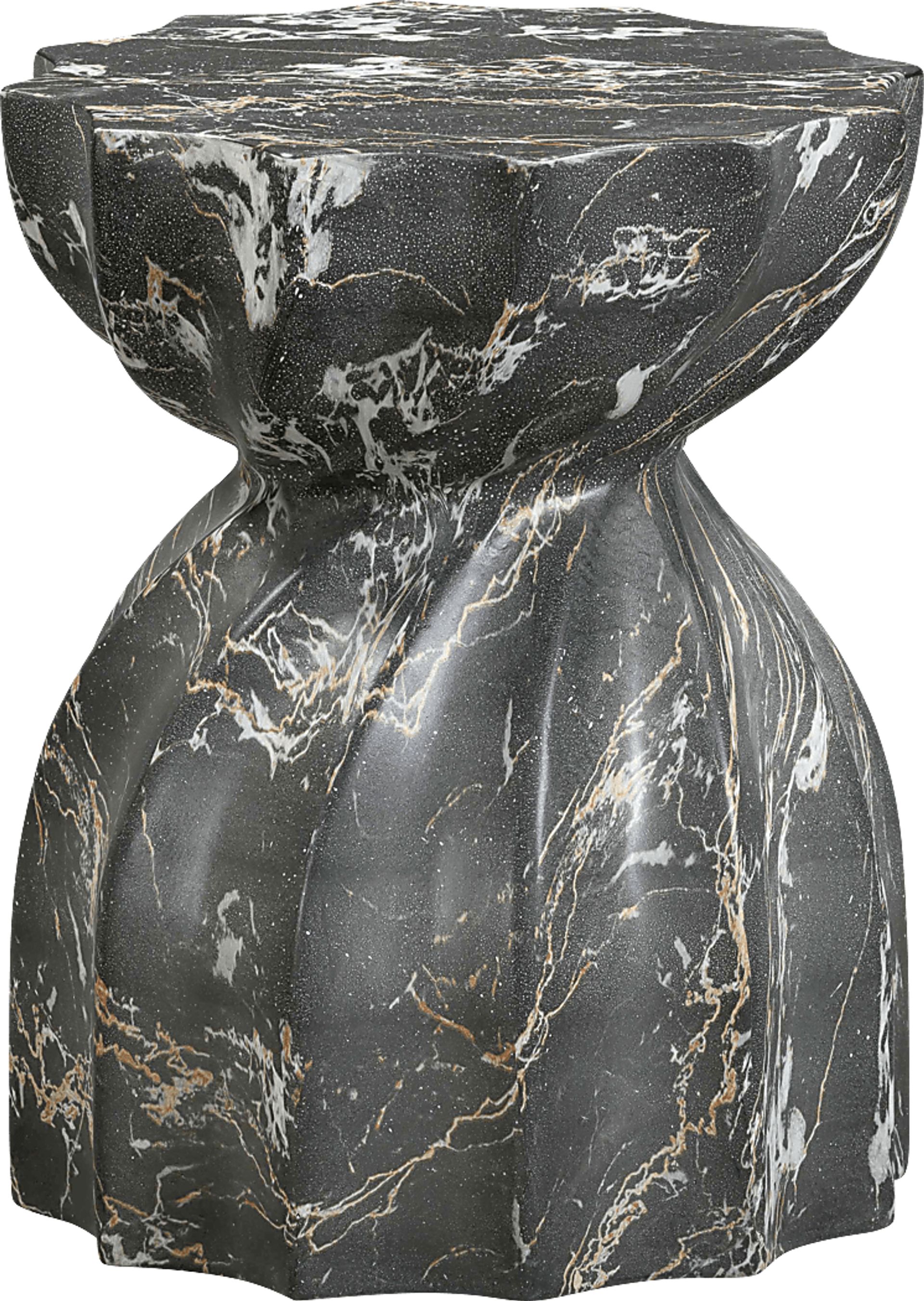 Outdoor Bonneau Black Garden Stool - Image 3