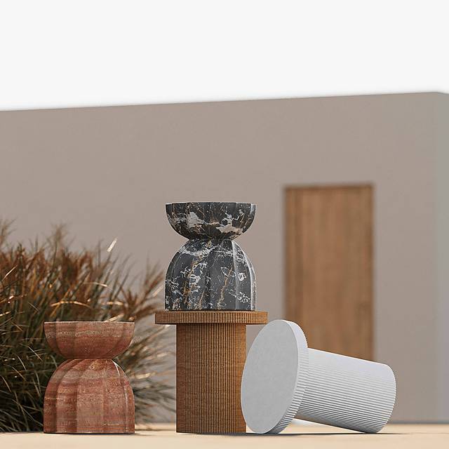 Outdoor Bonneau Red Garden Stool - Thumbnail - Image 2