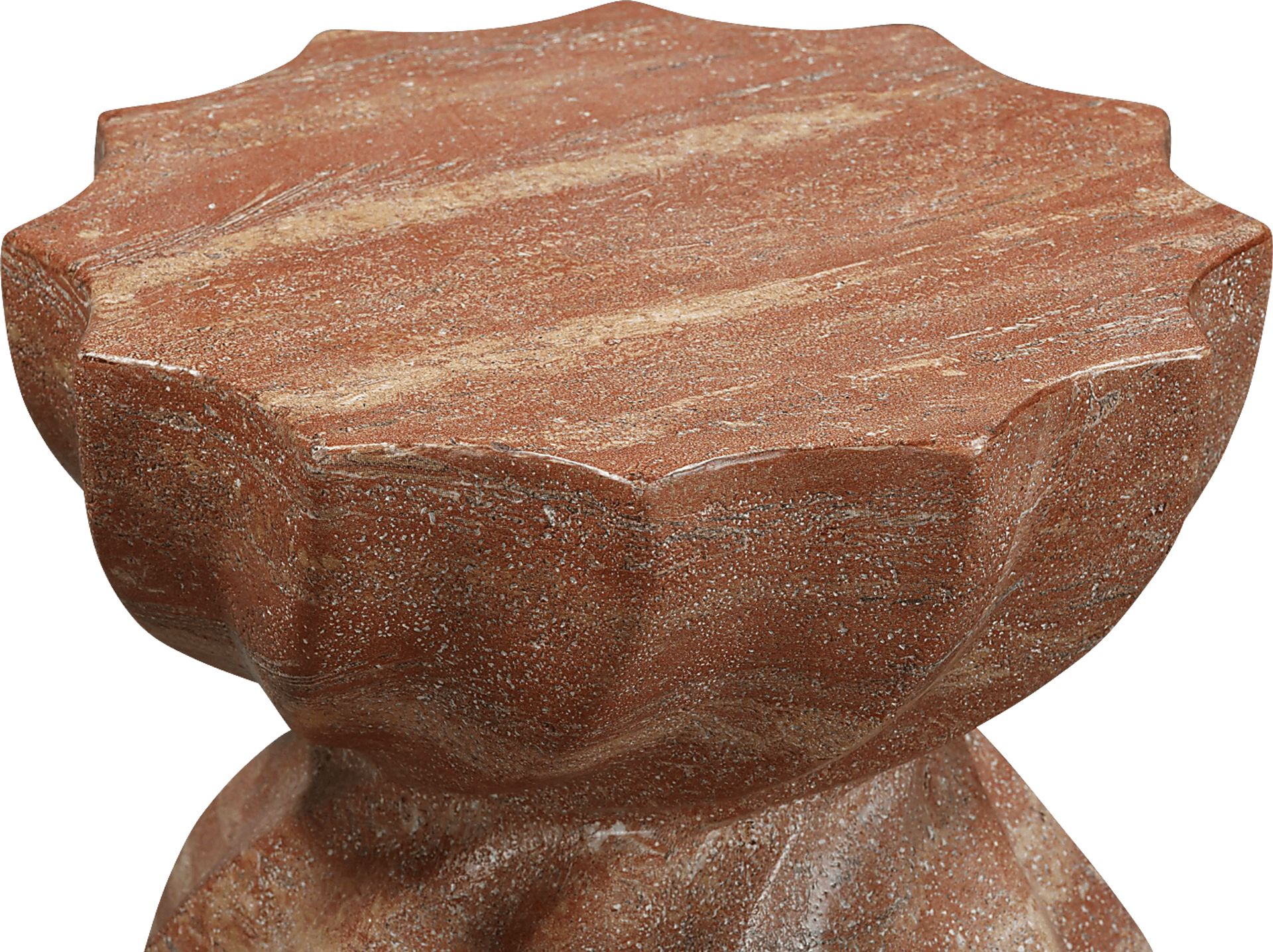 Outdoor Bonneau Red Garden Stool - Image 5