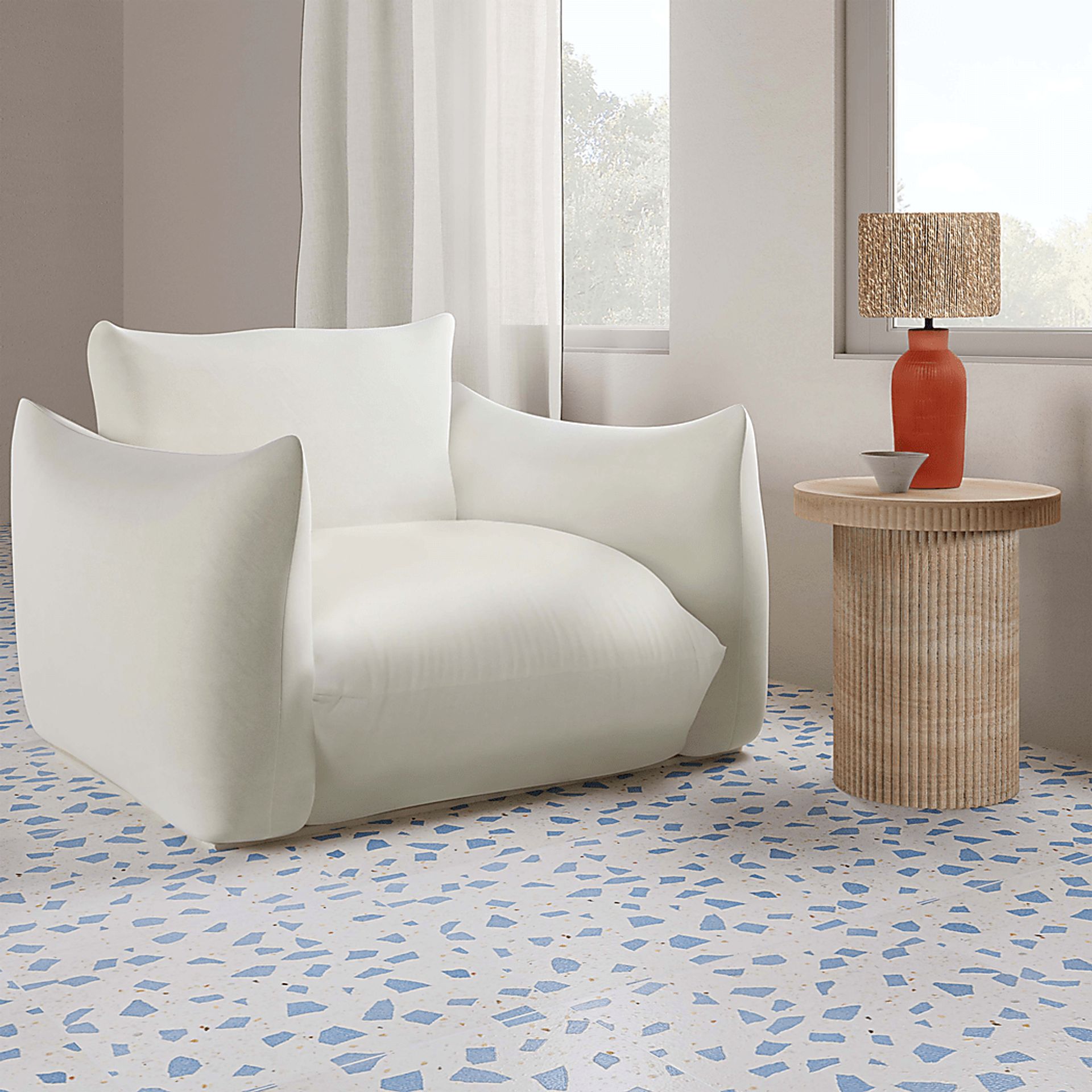Outdoor Bowater Tan End Table - Image 3