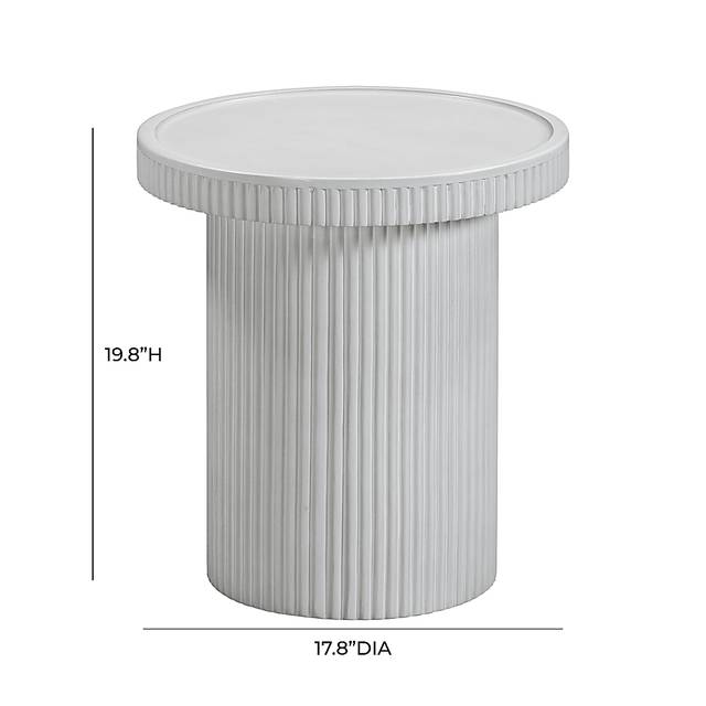 Outdoor Bowater White End Table - Thumbnail - Image 7