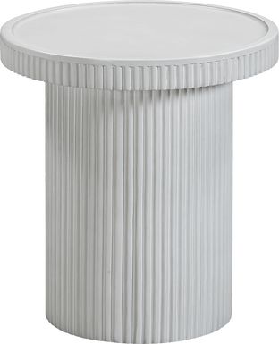 OutdoorBowater White End Table
