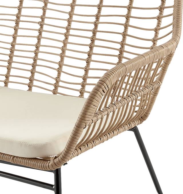Outdoor Brahmay Cream 4 Pc Conversation Set - Thumbnail - Image 8