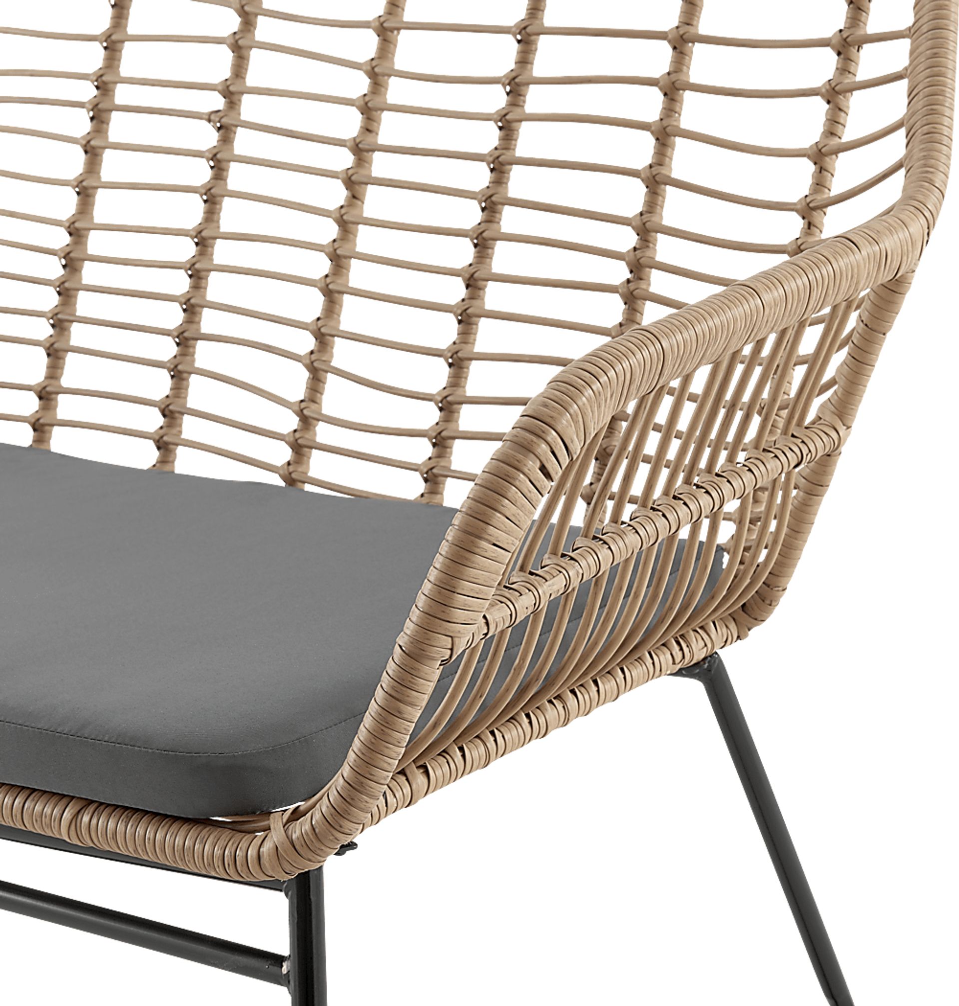 Outdoor Brahmay Gray 4 Pc Conversation Set - Image 6