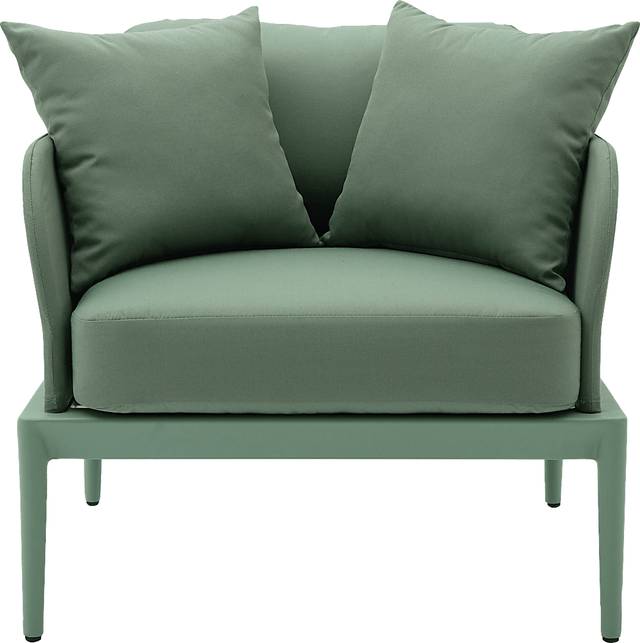 Outdoor Brenkman Green Arm Chair - Thumbnail - Image 2