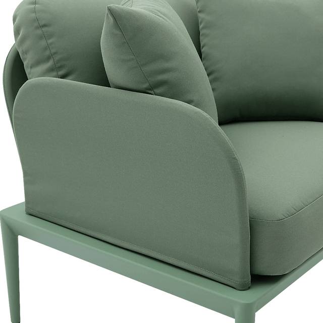 Outdoor Brenkman Green Arm Chair - Thumbnail - Image 5