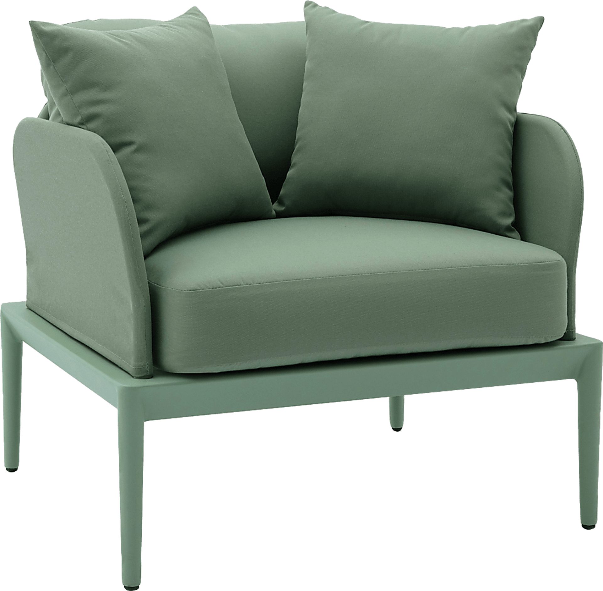 Outdoor Brenkman Green Arm Chair - Image 1