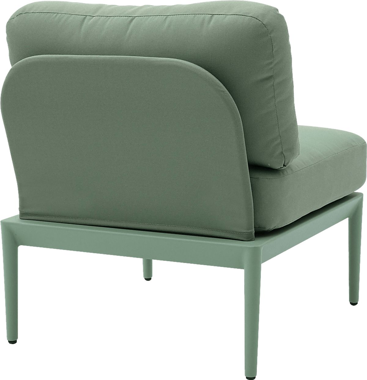 Brenkman Green Polyester Fabric Outdoor Armless Chair Rooms to Go