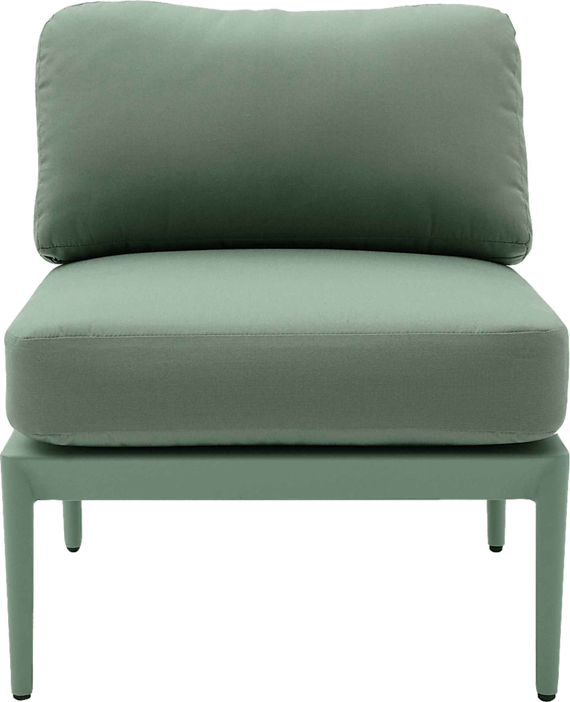 Outdoor Brenkman Green Armless Chair - Image 3