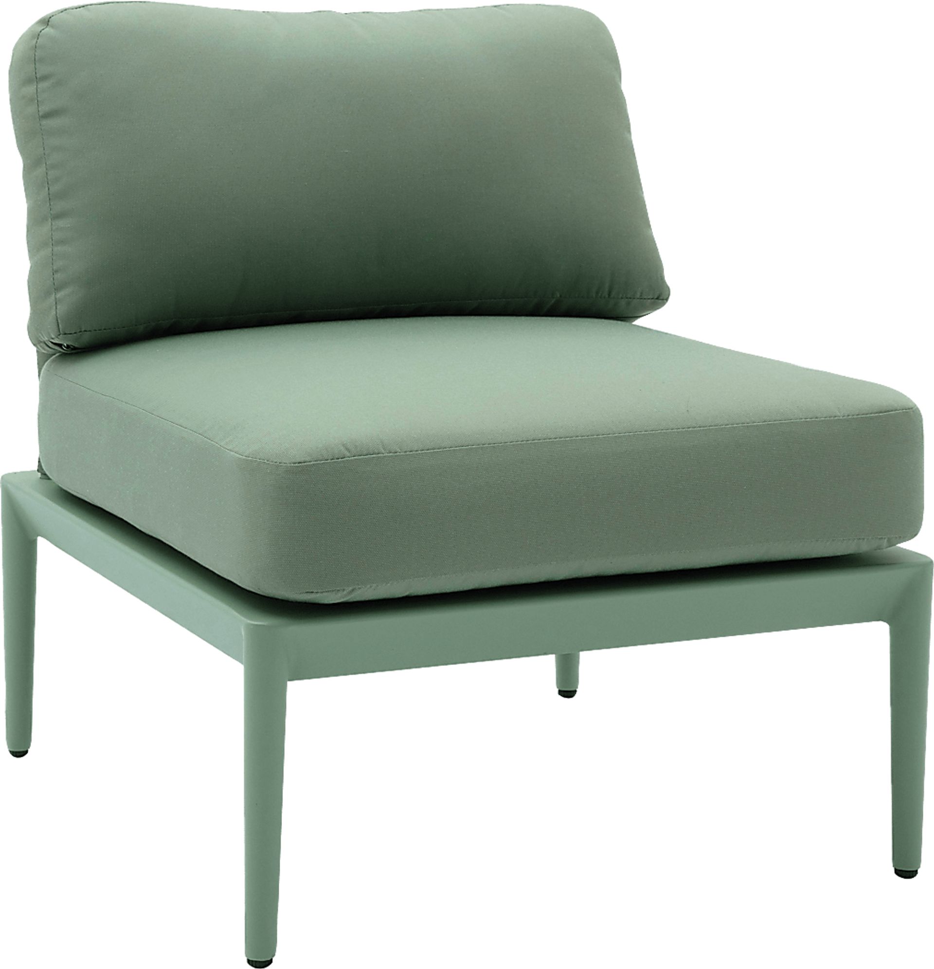 Outdoor Brenkman Green Armless Chair - Image 1