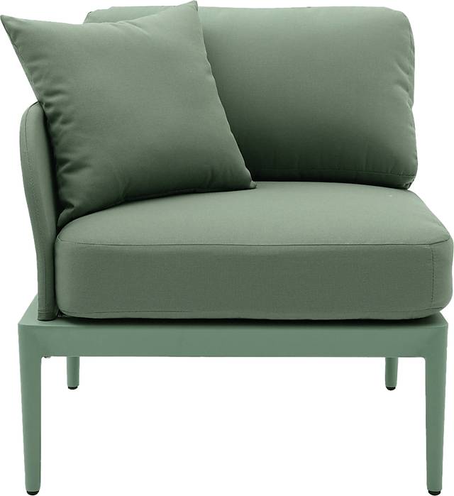 Outdoor Brenkman Green Left Corner Chair - Thumbnail - Image 2