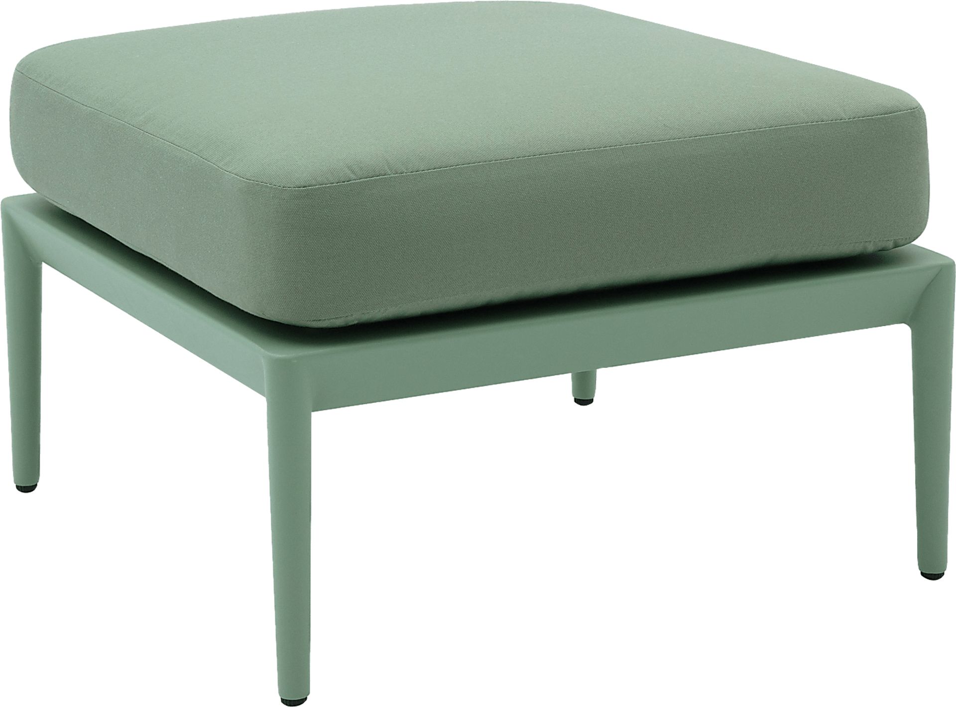 Outdoor Brenkman Green Ottoman - Image 1