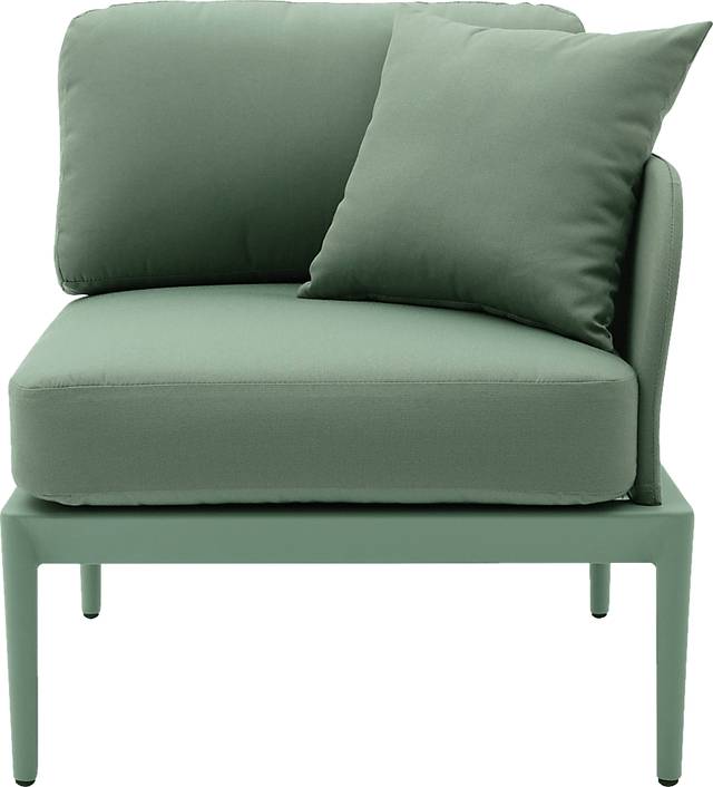 Outdoor Brenkman Green Right Corner Chair - Thumbnail - Image 2