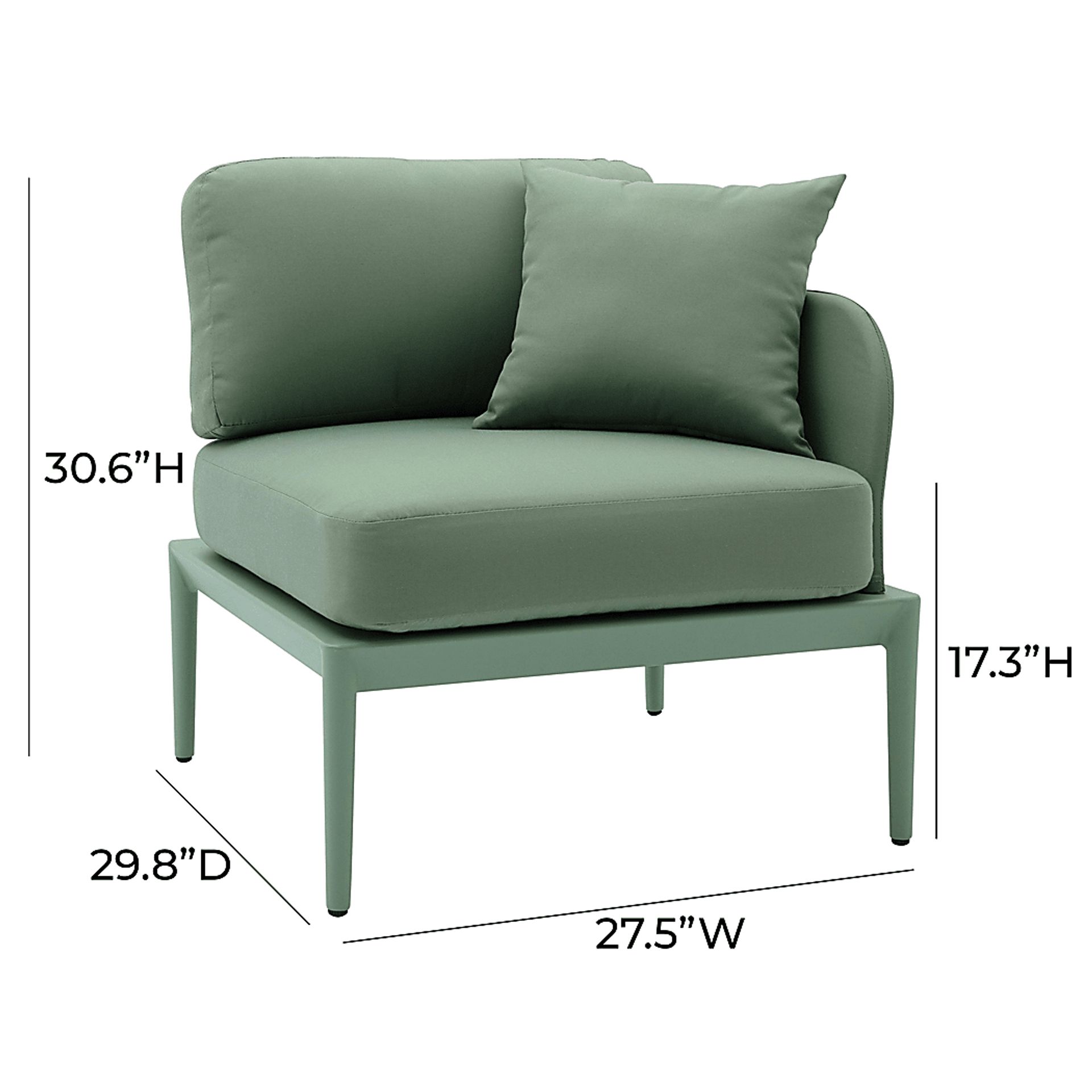 Outdoor Brenkman Green Right Corner Chair - Image 5