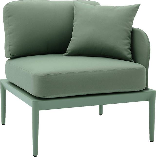 Outdoor Brenkman Green Right Corner Chair - Thumbnail - Image 1