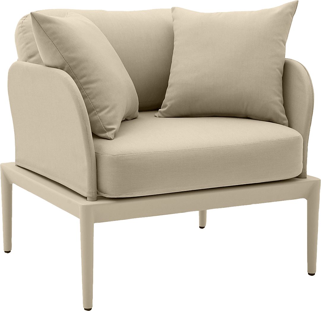 Outdoor Brenkman Taupe Arm Chair