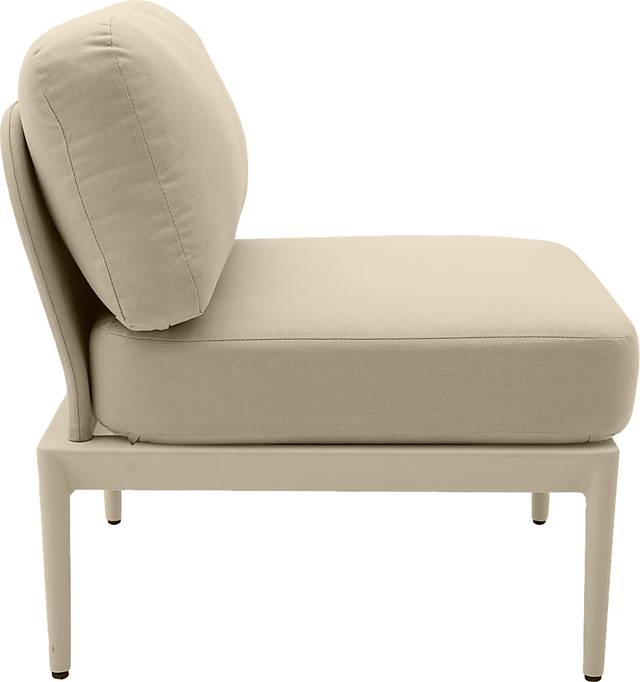 Outdoor Brenkman Taupe Armless Chair - Thumbnail - Image 3