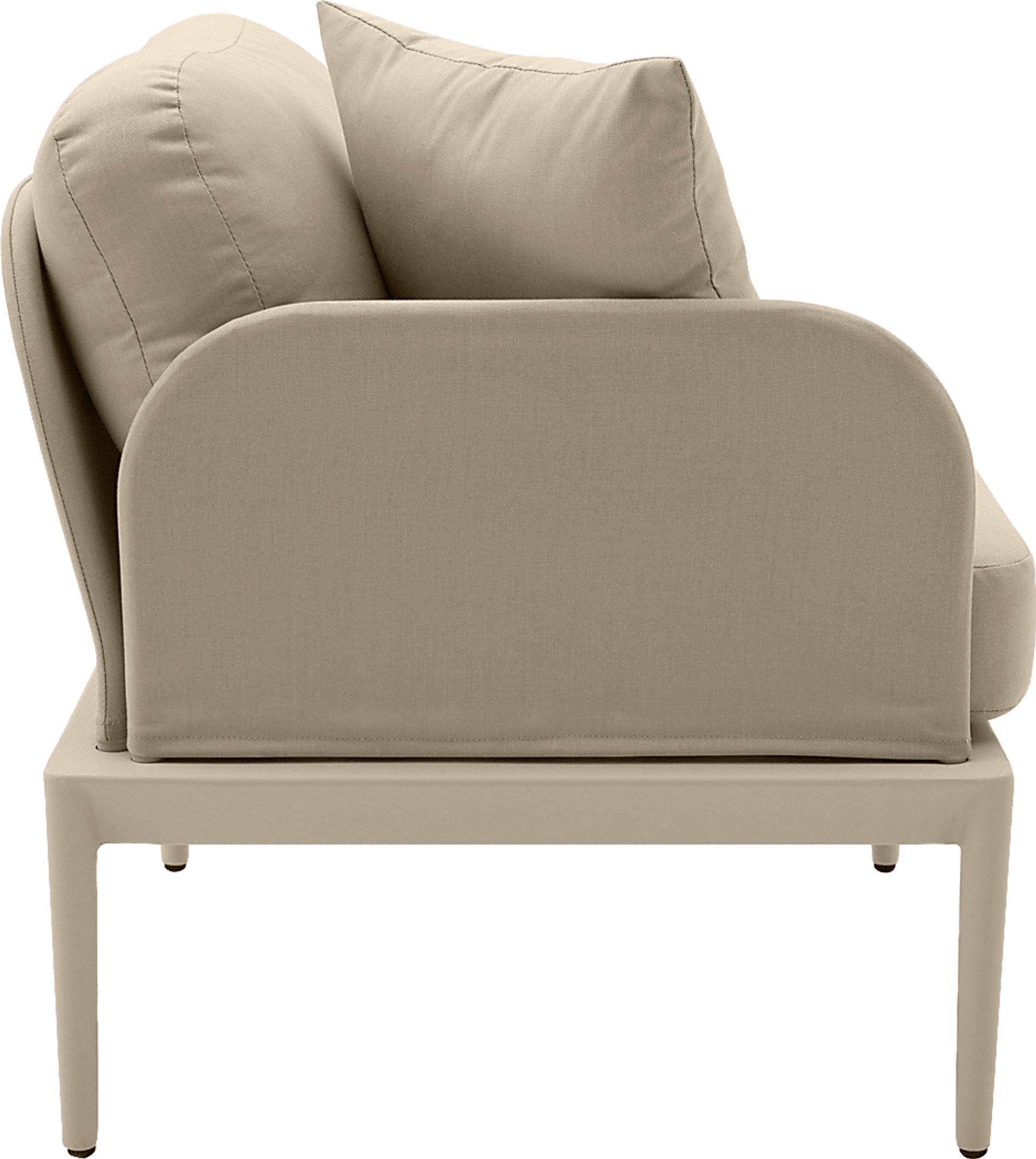 Outdoor Brenkman Taupe Left Corner Chair - Image 3