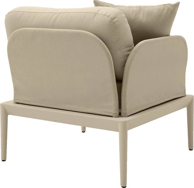 Outdoor Brenkman Taupe Left Corner Chair - Thumbnail - Image 4