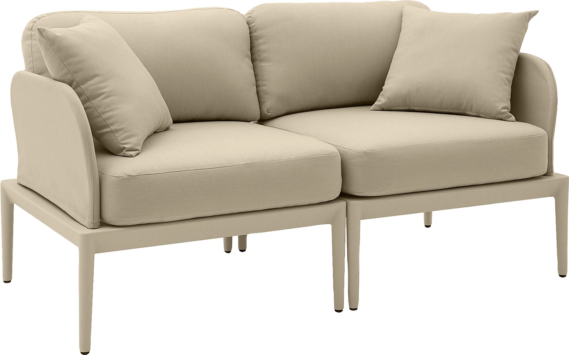 Outdoor Brenkman Taupe Loveseat - Image 3