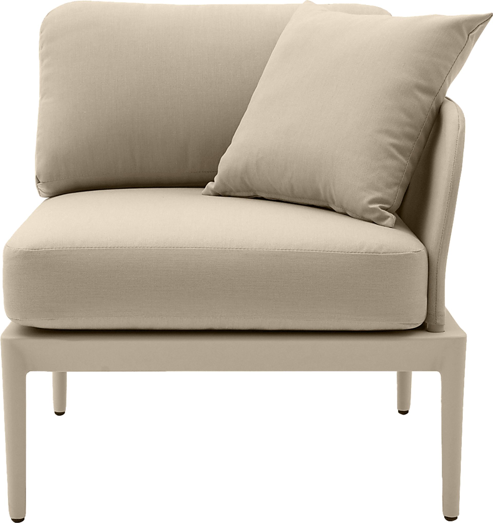 Outdoor Brenkman Taupe Right Corner Chair - Image 2