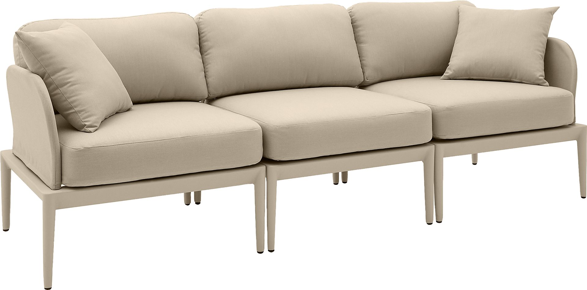 Outdoor Brenkman Taupe Sofa - Image 3